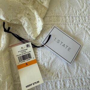 1. State Women's Lace Top in Cream